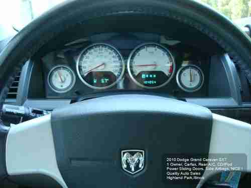2010 DODGE GRAND CARAVAN SXT 1OWNER CARFAX STOW N GO POWER DOORS CD/iPOD REAR AC, US $9,975.01, image 20