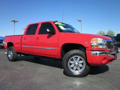 2004 gmc 2500hd slt crew cab duramax diesel sierra 4x4 truck-leather-low miles!!