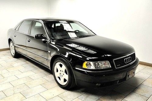 2001 audi a8 long wheel base blk/blk ext warranty low miles