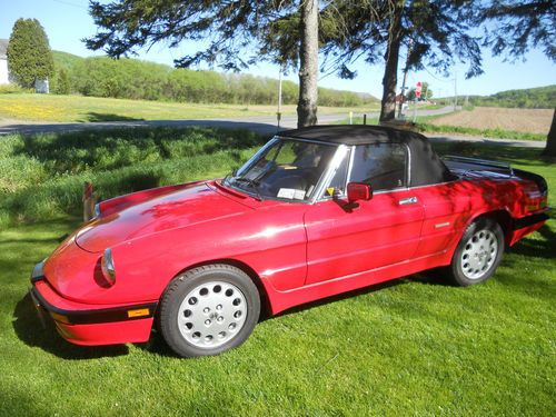 1988 alfa romeo spider quadrifoglio convertible 2-door 2.0l