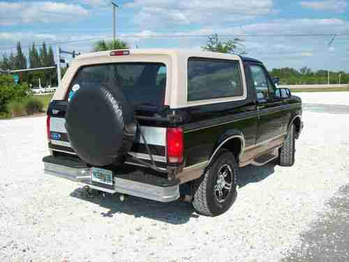 1996 Ford Bronco Eddie Bauer Sport Utility 2-Door 5.8L, image 3