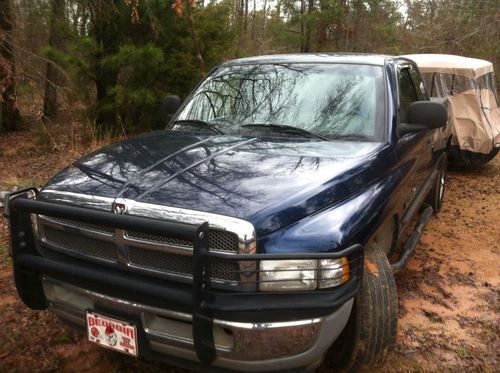 2001 dodge ram1500 laramie slt quad cab auto. v8 patriot blue