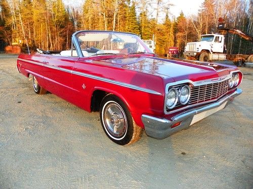 1964 impala ss convertible 4sp, very nice... 409 badges, restored