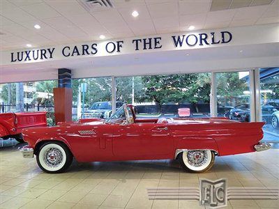 1957 ford t-bird! ! "show winner"  flame red l@@k
