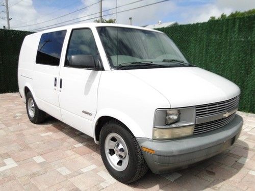 02 chevy astro only 56k miles cargo work van 1 owner very clean small mini 4.3l