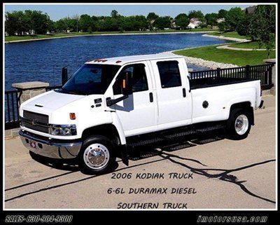 2006 chevy c4500 kodiak monroe pkg duramax dsl white/gray lthr loaded