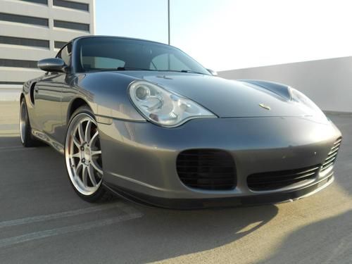 Porsche, 911, turbo, grey, upgraded wheel, convertible, mint