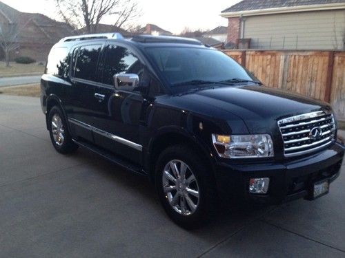 Fully loaded, black on black 2010 infiniti  qx56, sun, nav, bose radio, ent