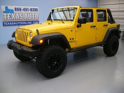 We finance!!  2009 jeep wrangler unlimited x 4x4 auto hard top lift kit infinity