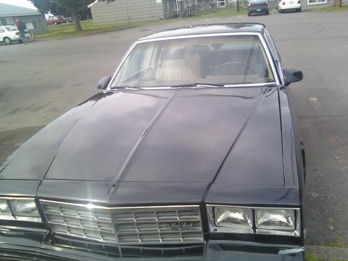 1986 chevrolet monte carlo, 305 5.0 liter 200-4r w/ overdrive black saddle brown