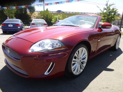 2010 jaguar xk porfolio convertible 31k miles no reserve salvage w hist pics xk8