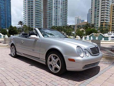 Very, very nice 2002 amg clk55 cabriolet  - gps navigation,  clean carfax