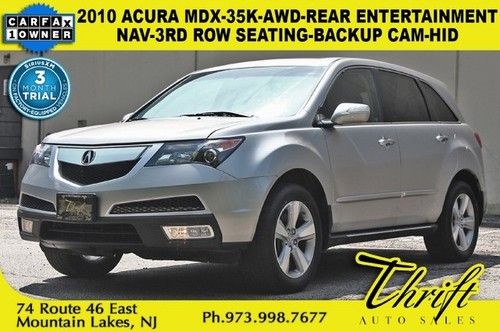 2010 acura mdx-35k-awd-nav-rear entertainment-3rd row seating-backup cam-hid