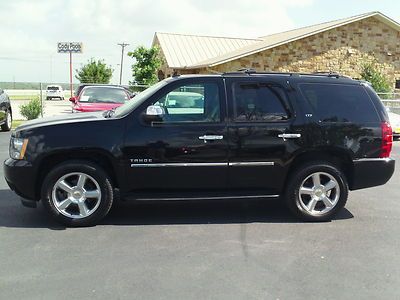 Chevy tahoe 3rd row black leather vortec dvd navigation cd a/c automatic v8