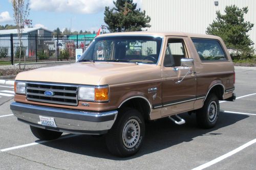 1989 ford bronco xlt sport utility 2-door 5.8l