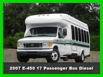 2007 ford e450 cutaway 16 passenger bus wheel chair ramp 6.0l powerstroke diesel