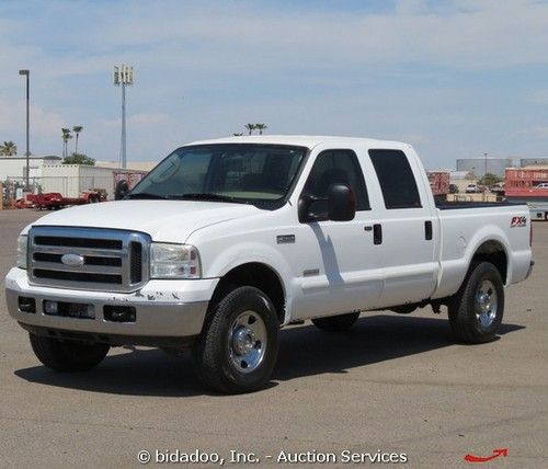 2006 ford f250 xlt 4x4 fx4 crew/quad cab pickup truck 6.0l diesel a/t cold a/c