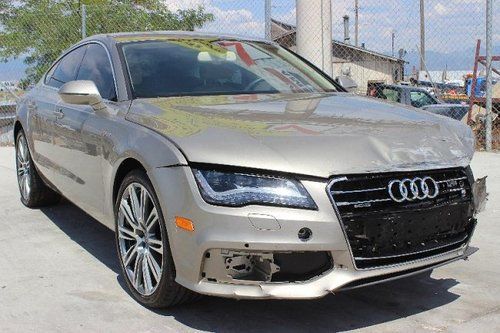 2012 audi a7 3.0t premium sedan quattro damaged salvage low miles loaded l@@k!!