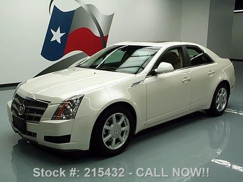 2008 cadillac cts4 awd htd leather pano sunroof nav 43k texas direct auto