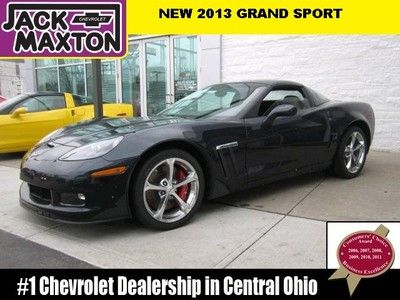 New 2013 night blue grand sport chevy corvette auto targa roof bluetooth