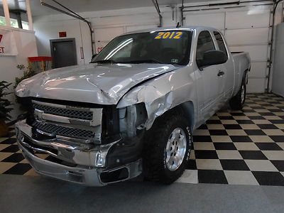 2012 chevrolet silverado lt ext cab 4x4 no reserve salvage rebuildable 5.3