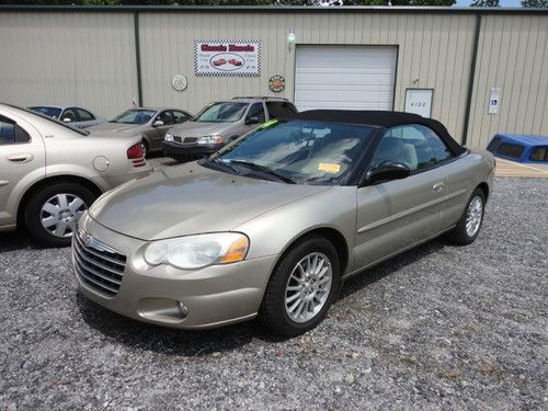 2004 chrysler sebring touring  convertible v6,full pwr,a/c,alloy wheels, 73k mi