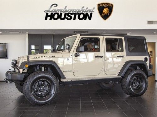 2011 jeep wrangler unlimited rubicon 4x4 dune tan saddle manual pro comp nav