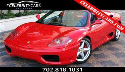 2001 ferrari 360 modena spider f1 tubi ipod bluetooth up to date srevice