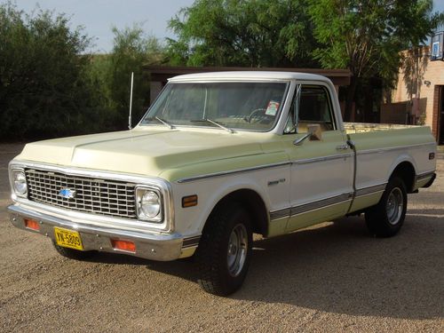 1972 chevrolet c-!) 1/2 ton shortbed a/c cab az truck