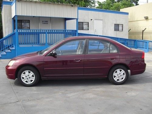 2003 honda civic  lx sedan  4-door 1.7l  automatic - power windows &amp; locks -