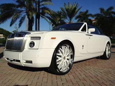 2008 rolls royce phantom drophead convertible *white on white*  *perfect carfax*
