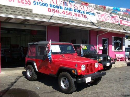 1997 jeep wrangler se  5spd  4x4  95,448 miles 4cyl.