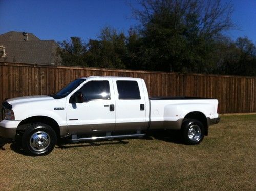 2007 ford f350 diesel dually  two tone wht top/gold bottom
