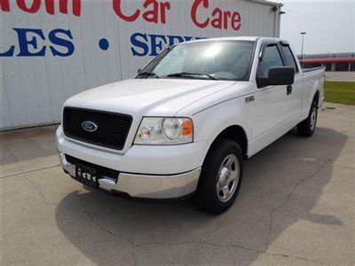 2005 white xlt ford f-150 4.6l v8 super cab air conditioner fully powered