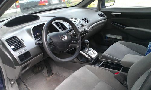 Midnight blue honda civic in good condition. great car for commuting