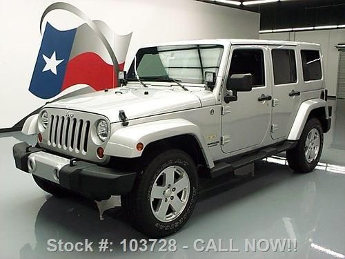 2012 jeep wrangler unltd sahara hardtop 4x4 nav dvd 37k texas direct auto