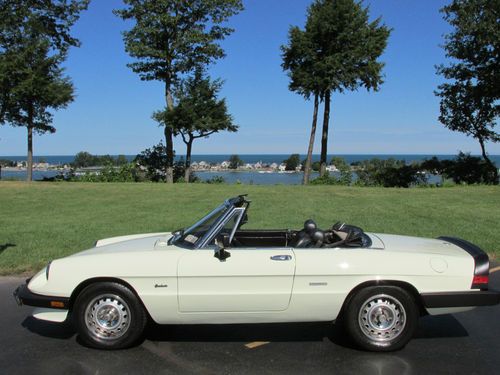 1986 alfa romeo spider graduate convertible 2-door 2.0l