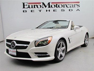 Self-parking distronic amg diamond white sl500 porcelain leather 14 convertible