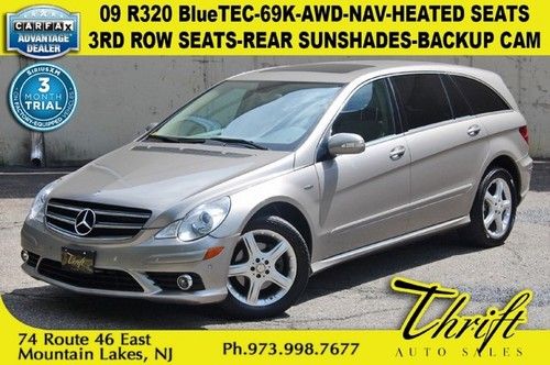 09 r320 bluetec-69k-awd-nav-heated seats-3rd row seats-rear sunshades-backup cam