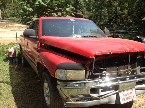 Red 2 tone gray dodge 1500