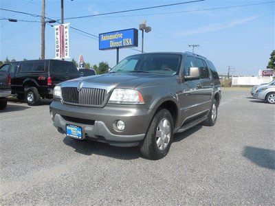 03 awd domestic sunroof leather 3rd row tow pewter tan suv - no reserve