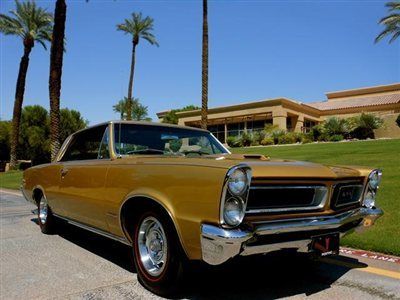 1965 pontiac gto 389-335hp matching numbers tiger gold california car no reserve