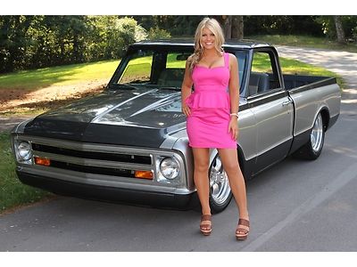 1969 chevy c10 pick up big block ps pdb vintage ac air ride leather see video