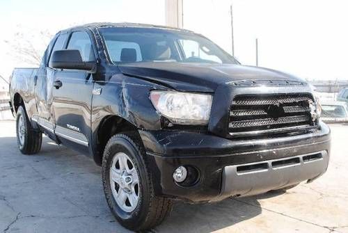 2007 toyota tundra sr5 double cab damaged salvage runs! priced to sell low miles