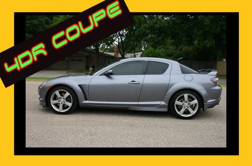 Texas 1 owner rx-8 renesis multi side port 4dr coupe loaded sun roof 85 pix vido