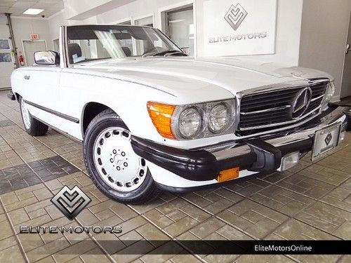 1987 mercedes 560sl 1-owner new top like new