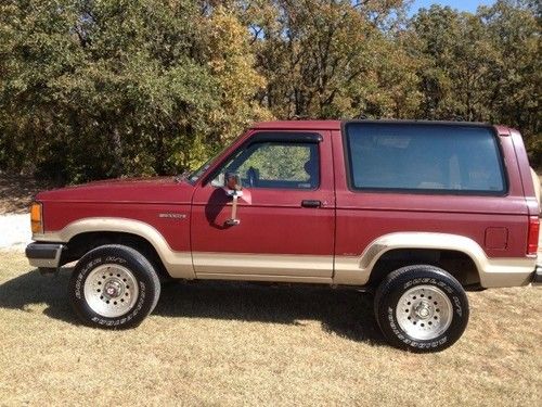 4wd 1989 ford bronco ii eddie bauer sport utility 2-door 2.9l