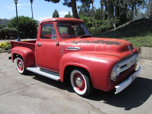 1953 ford f-100 truck original flathead v8 automatic great regular driver