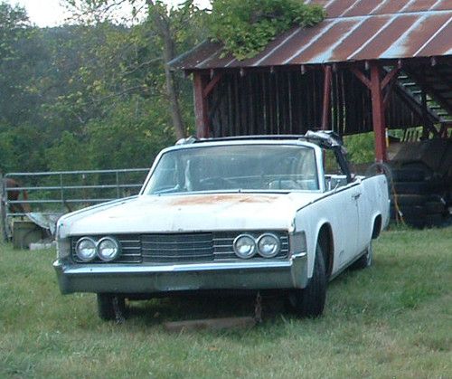 1965 lincoln continental convertible + parts car bucket seats 2 cars!