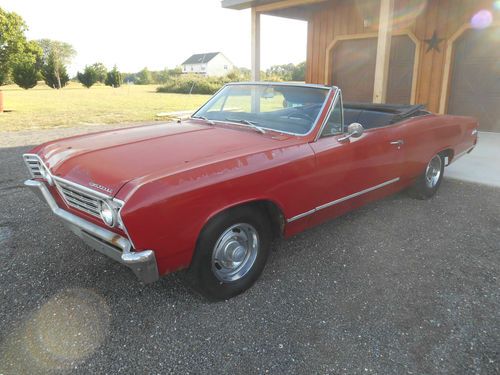 1967 chevelle malibu convertible 283 automatic needs restore no reserve